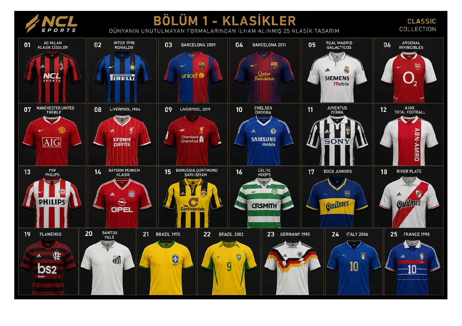 Klasikler forma koleksiyonu